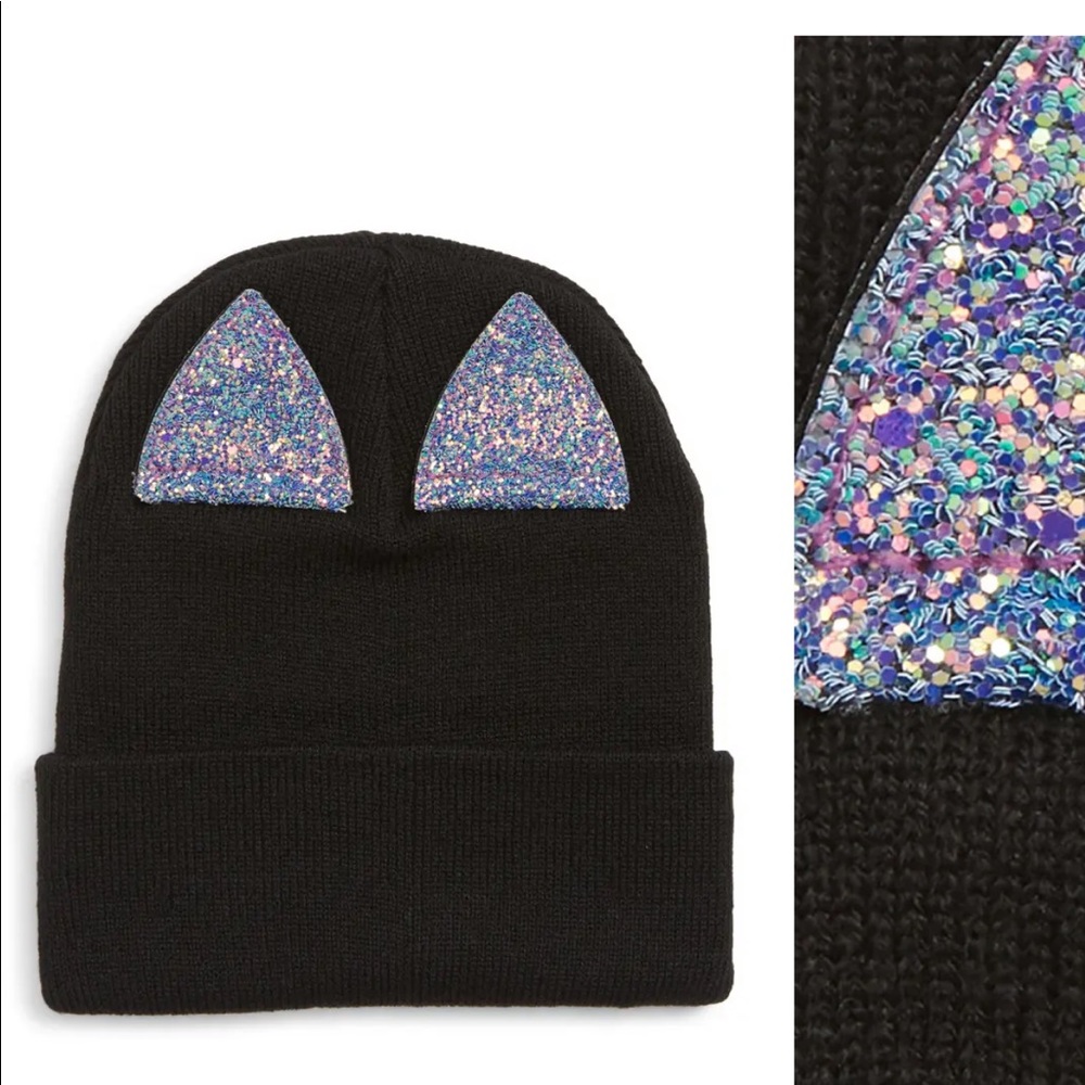 Iridescent Cat Ear Beanie